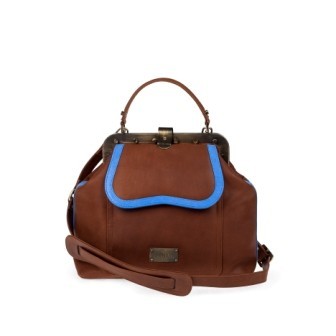 DR.BAG CLASSICAL STRIPED/ Brown-Blue