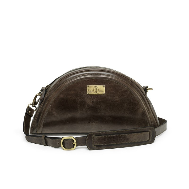 MOON OVERSIZED CLUTCH/ BROWN