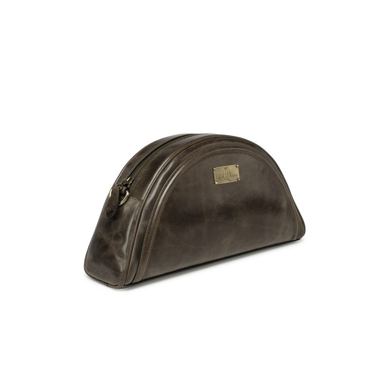 MOON OVERSIZED CLUTCH/ BROWN