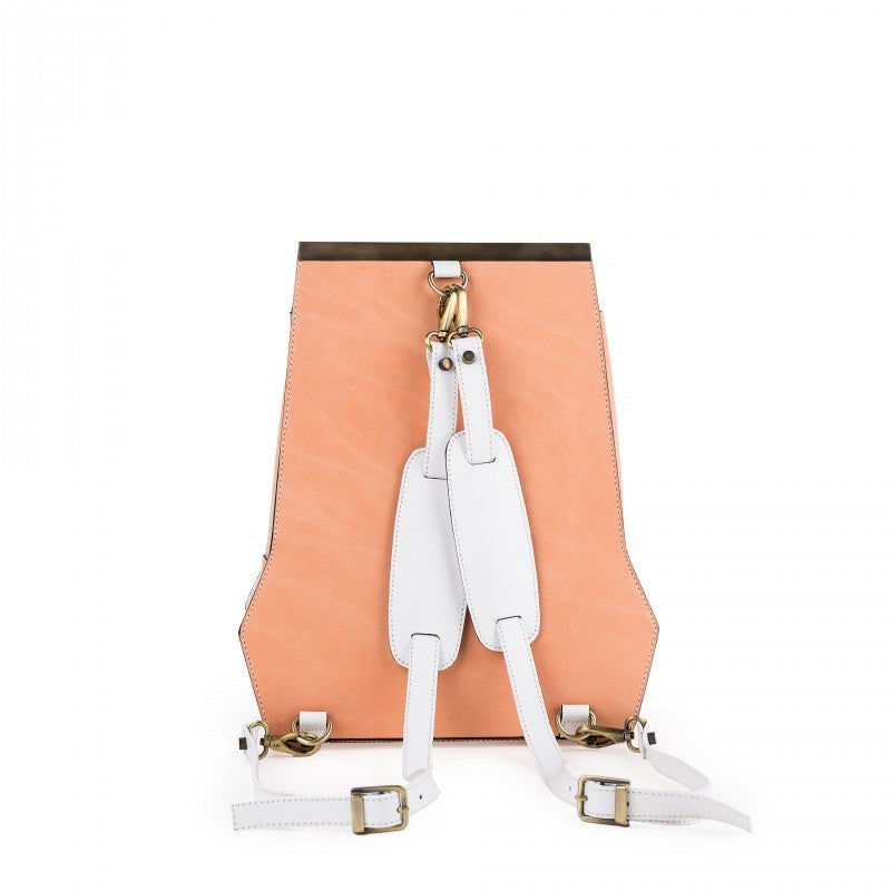 ESMOND BACKPACKS/WHITE-ORANGE