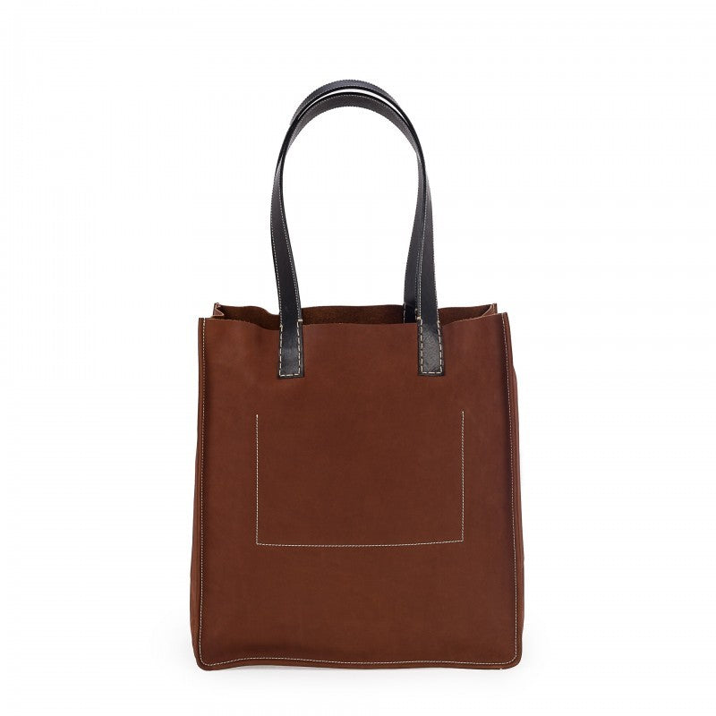 LIFESTYLE TOTE/ BROWN-OLIVE