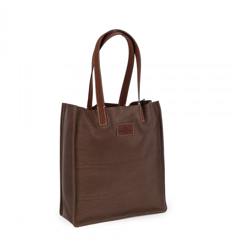 LIFESTYLE TOTE/DARK BROWN