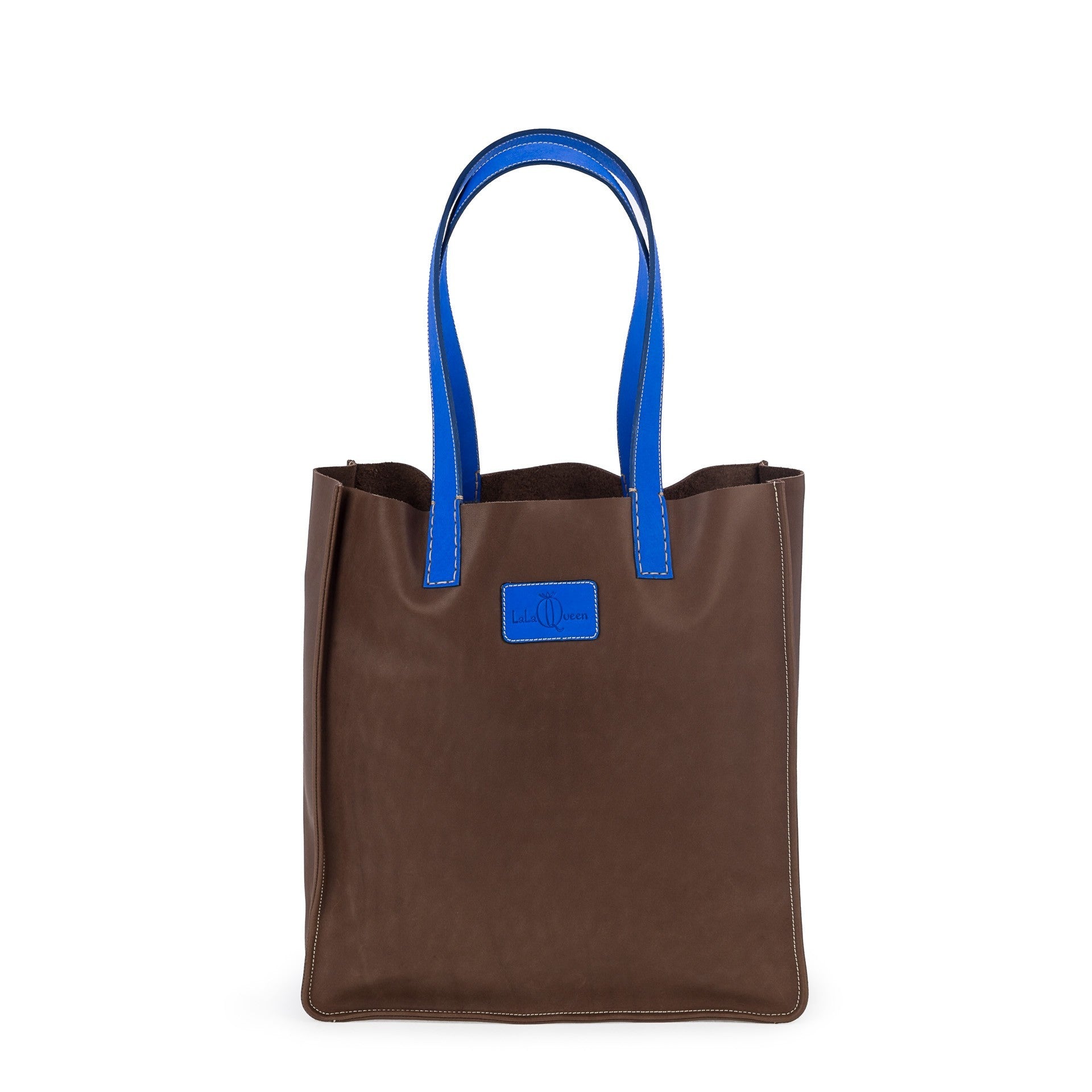 LIFESTYLE TOTE/ BROWN-BLUE