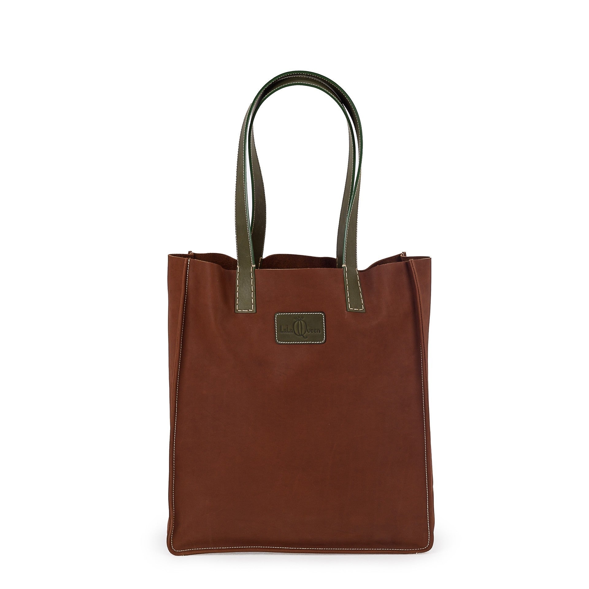 LIFESTYLE TOTE/ BROWN-OLIVE