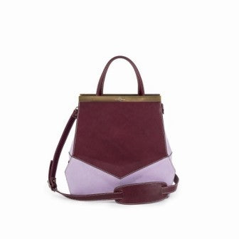 GEOMETRIC HANDBAGS/BROWN-GREY