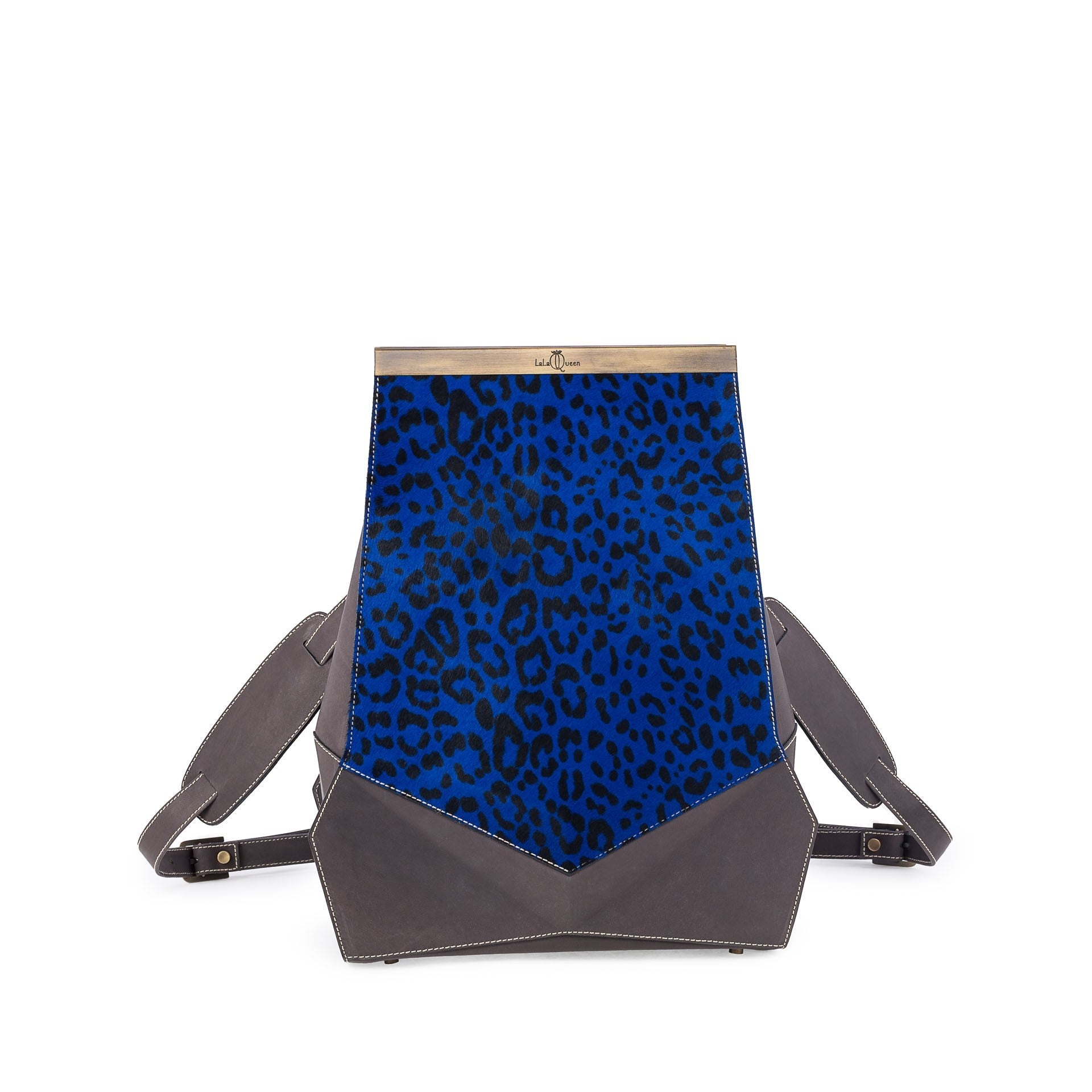 GEOMETRIC BACKPACKS/BLUE-GREY