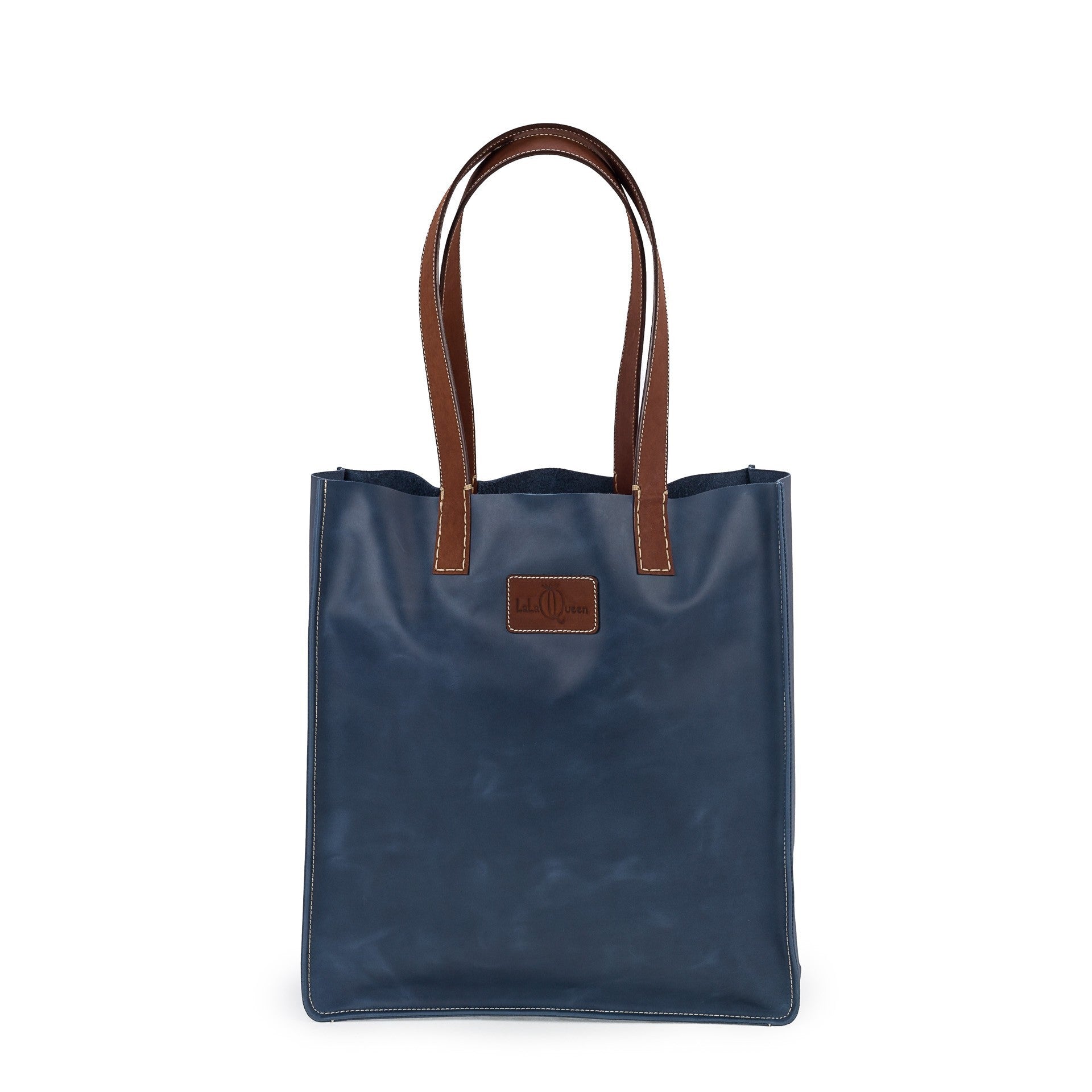 LIFESTYLE TOTE/NAVY-BROWN