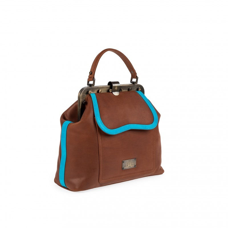 DR.BAG CLASSICAL STRIPED/ Brown-Blue