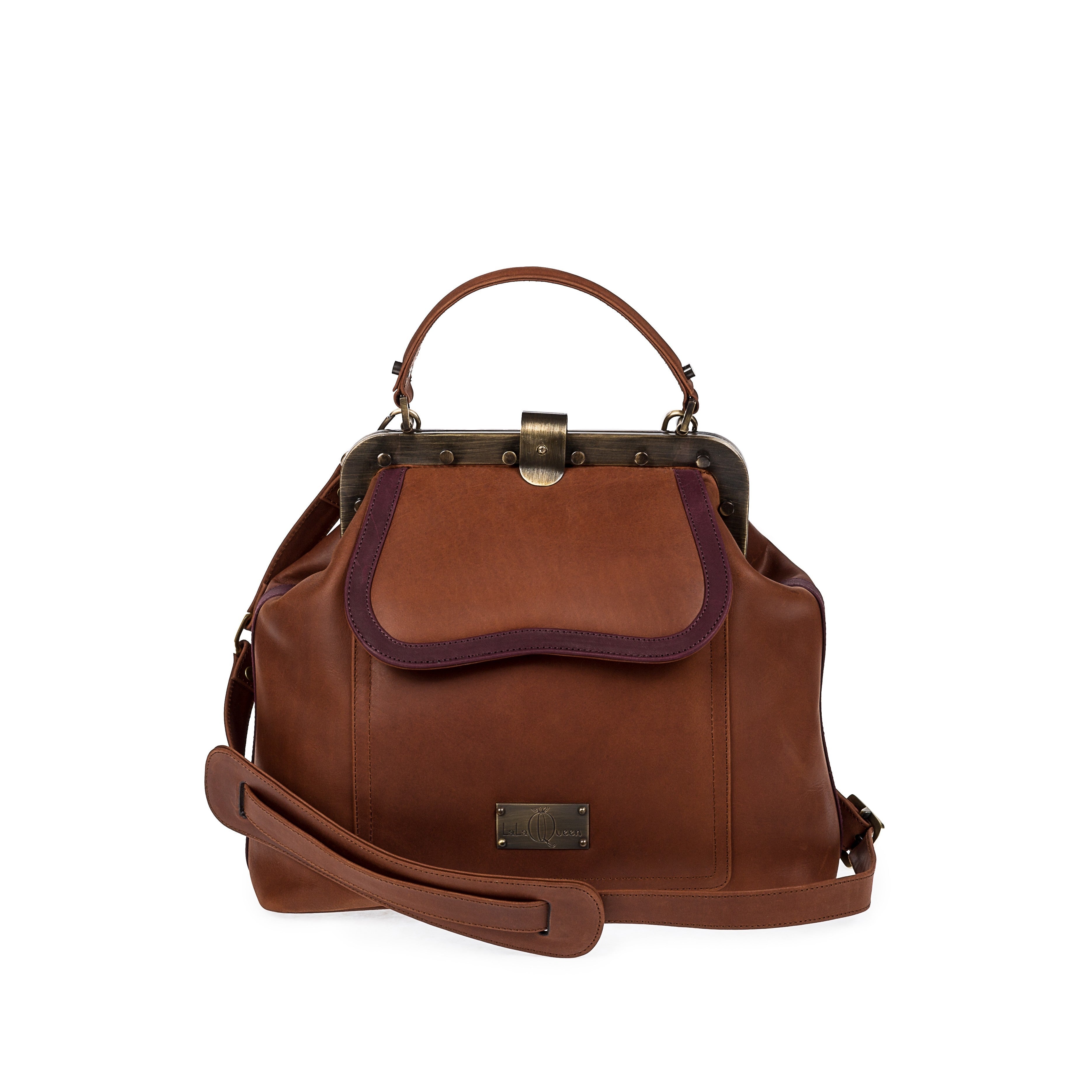 DR.BAG CLASSICAL STRIPED/ Brown-Brown