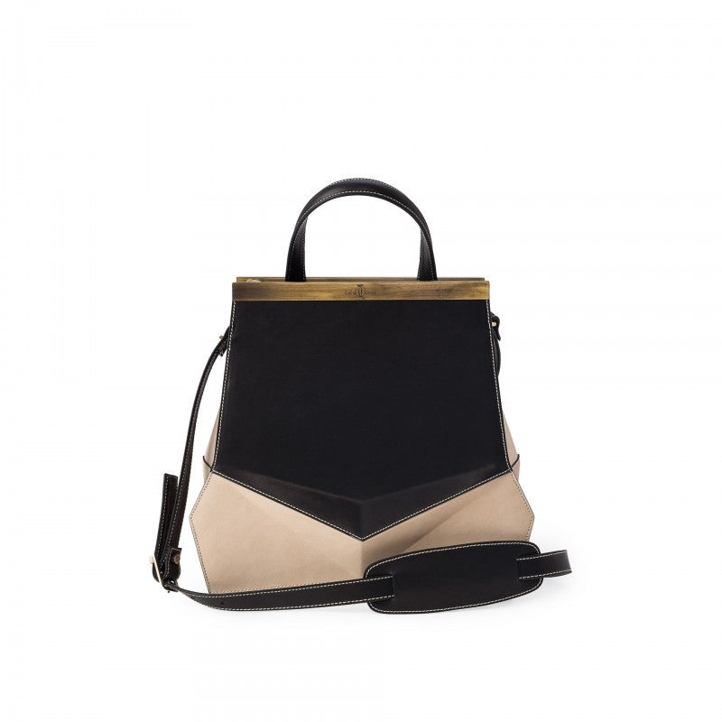 GEOMETRIC HANDBAGS/BLACK