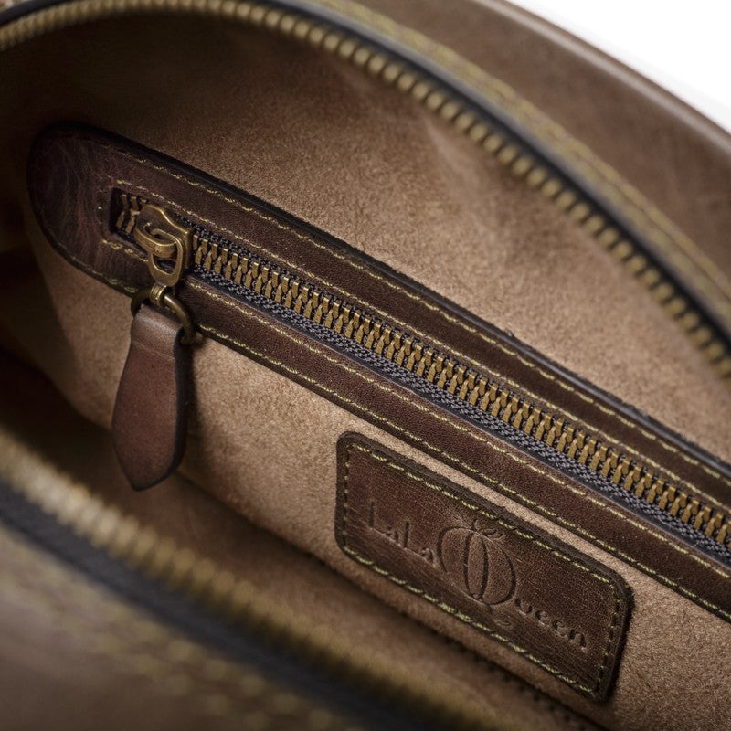 MOON OVERSIZED CLUTCH/ BROWN