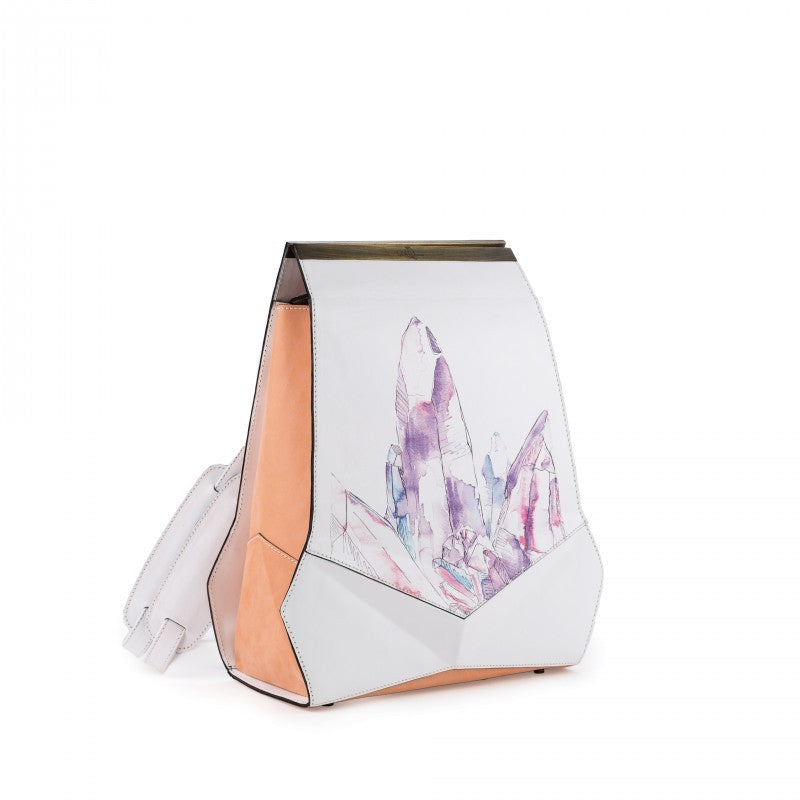 ESMOND BACKPACKS/WHITE-ORANGE