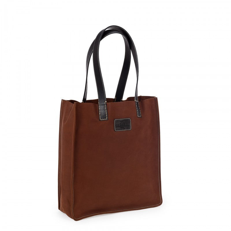 LIFESTYLE TOTE/ BROWN-OLIVE