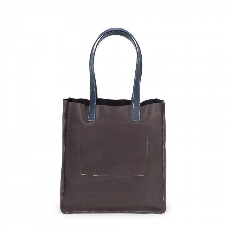 LIFESTYLE TOTE/DARK GREY-BLUE