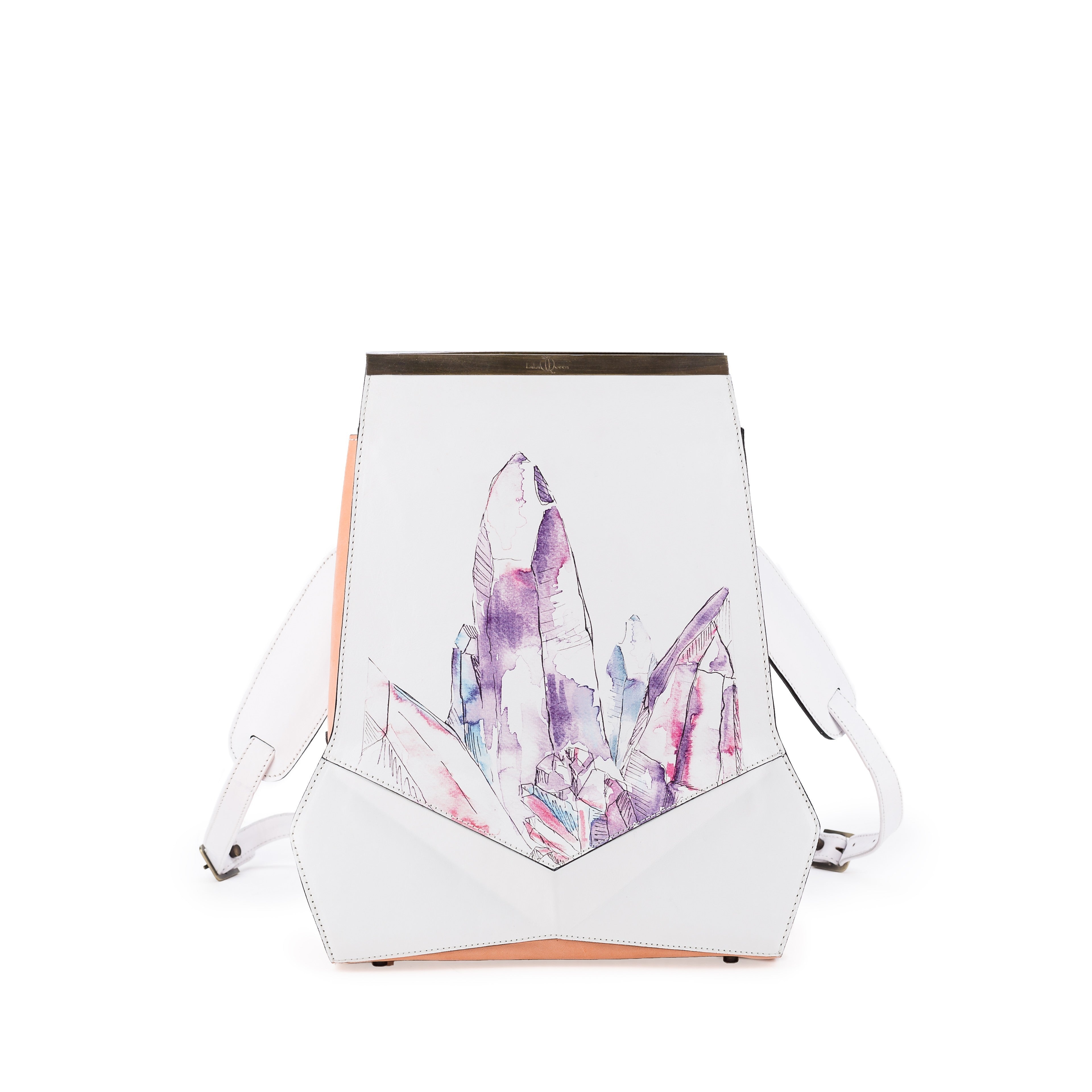 ESMOND BACKPACKS/WHITE-ORANGE