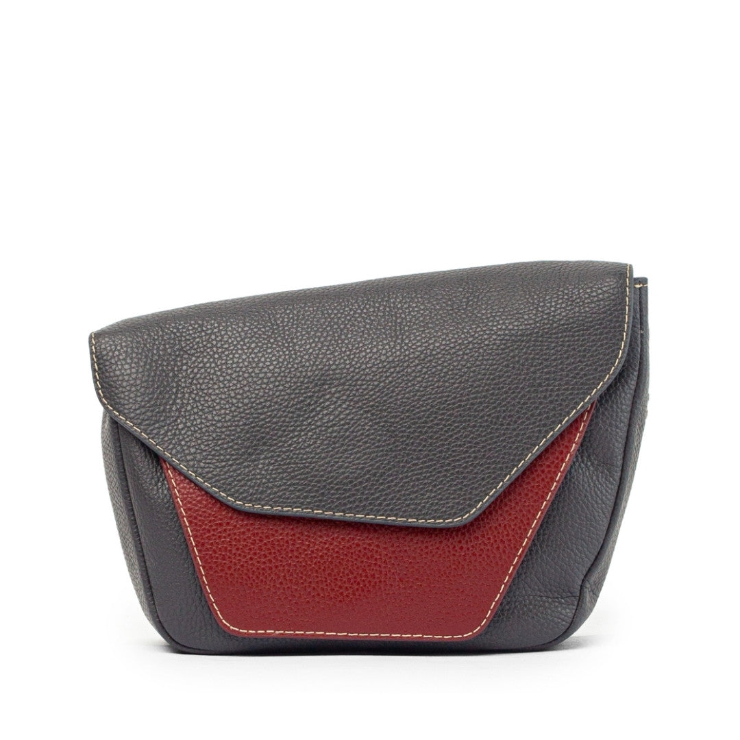 Medium Charcoal & Oxblood
