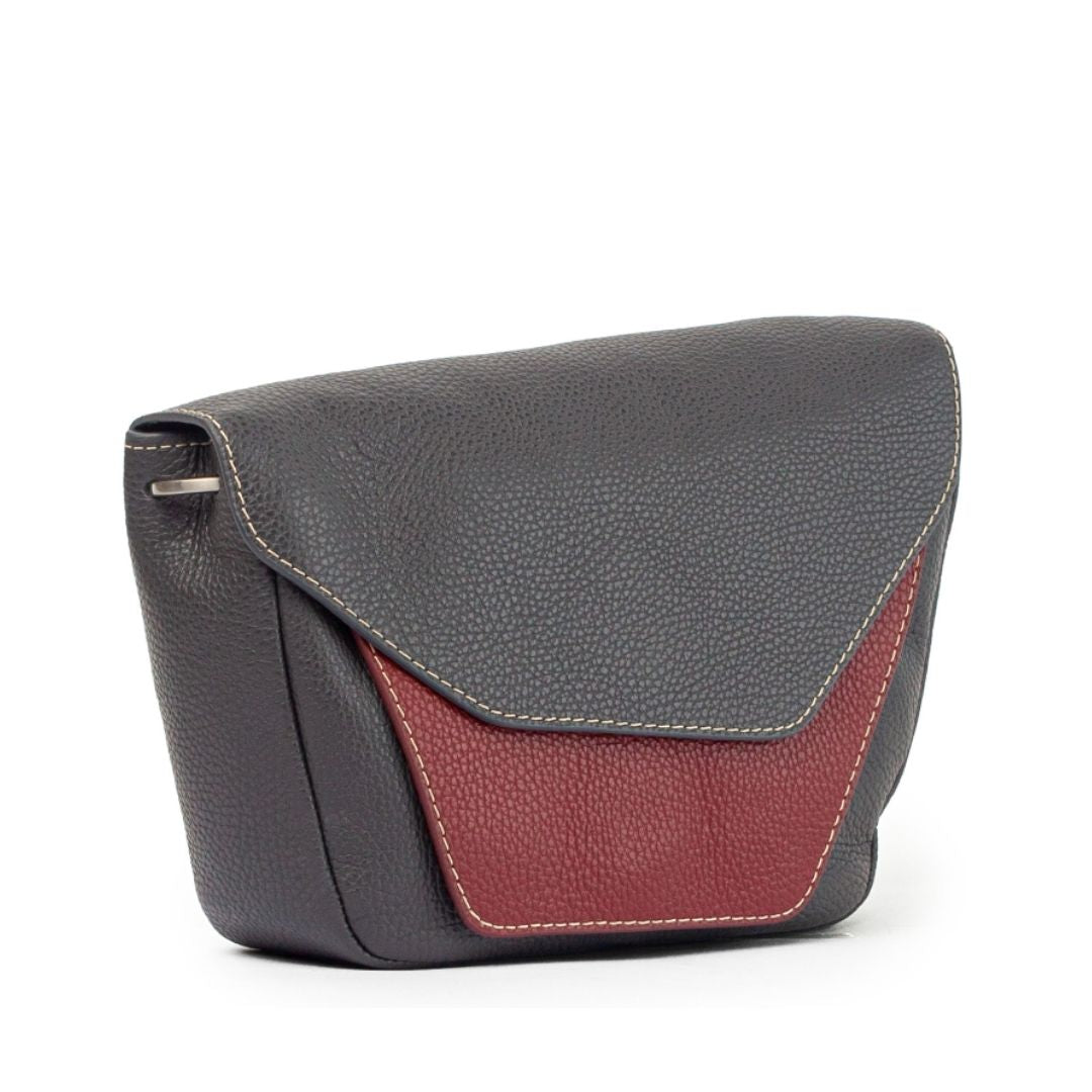 Medium Charcoal & Oxblood