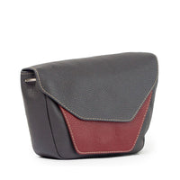 Medium Charcoal & Oxblood