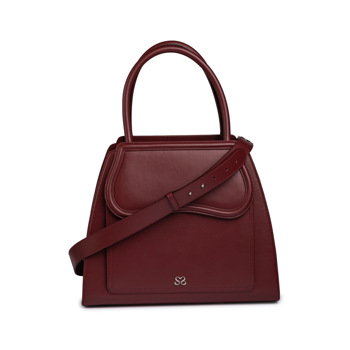 The Dr. Bag in burgundy by Sally Sarieddine