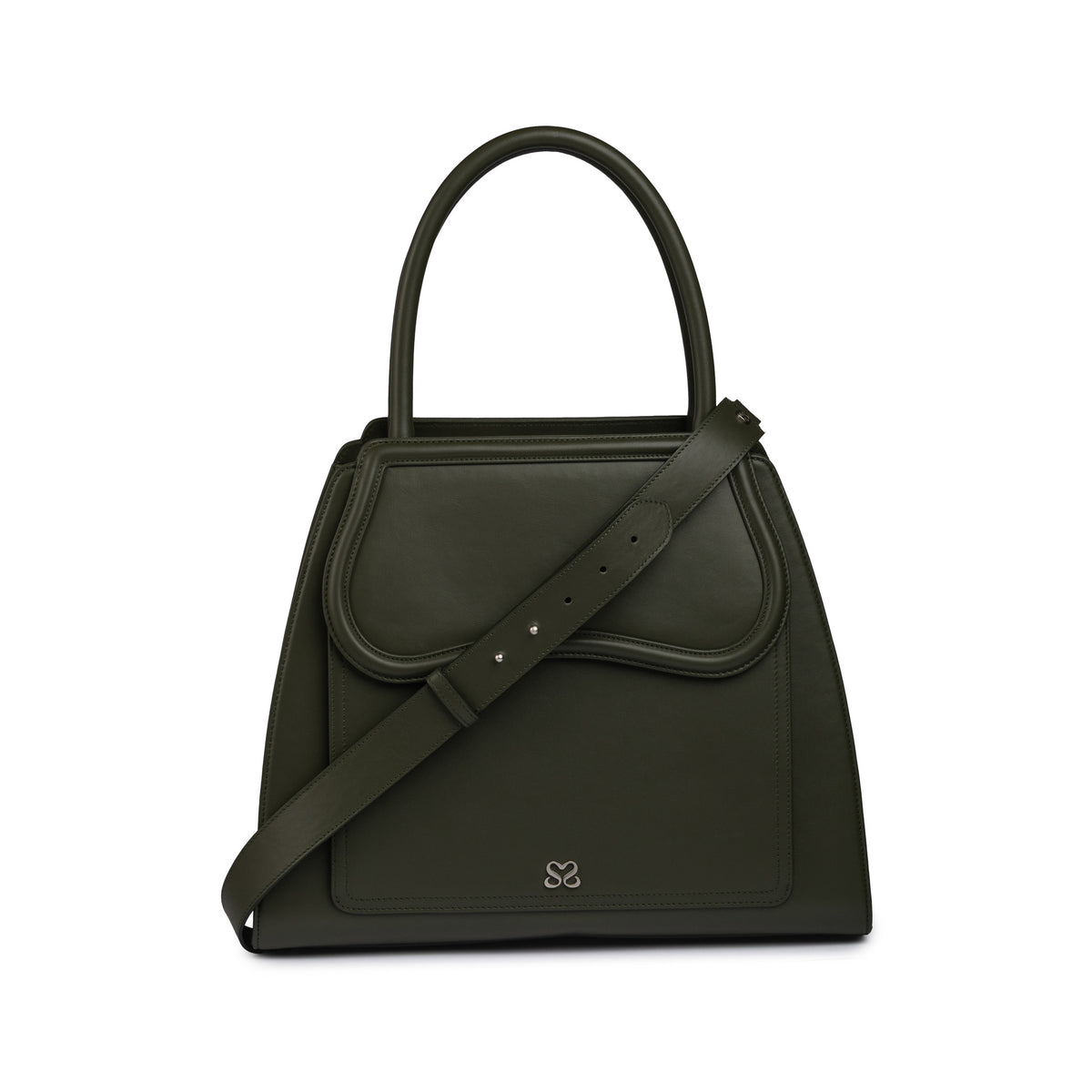 The Dr. Bag in dusty olive by Sally Sarieddine
