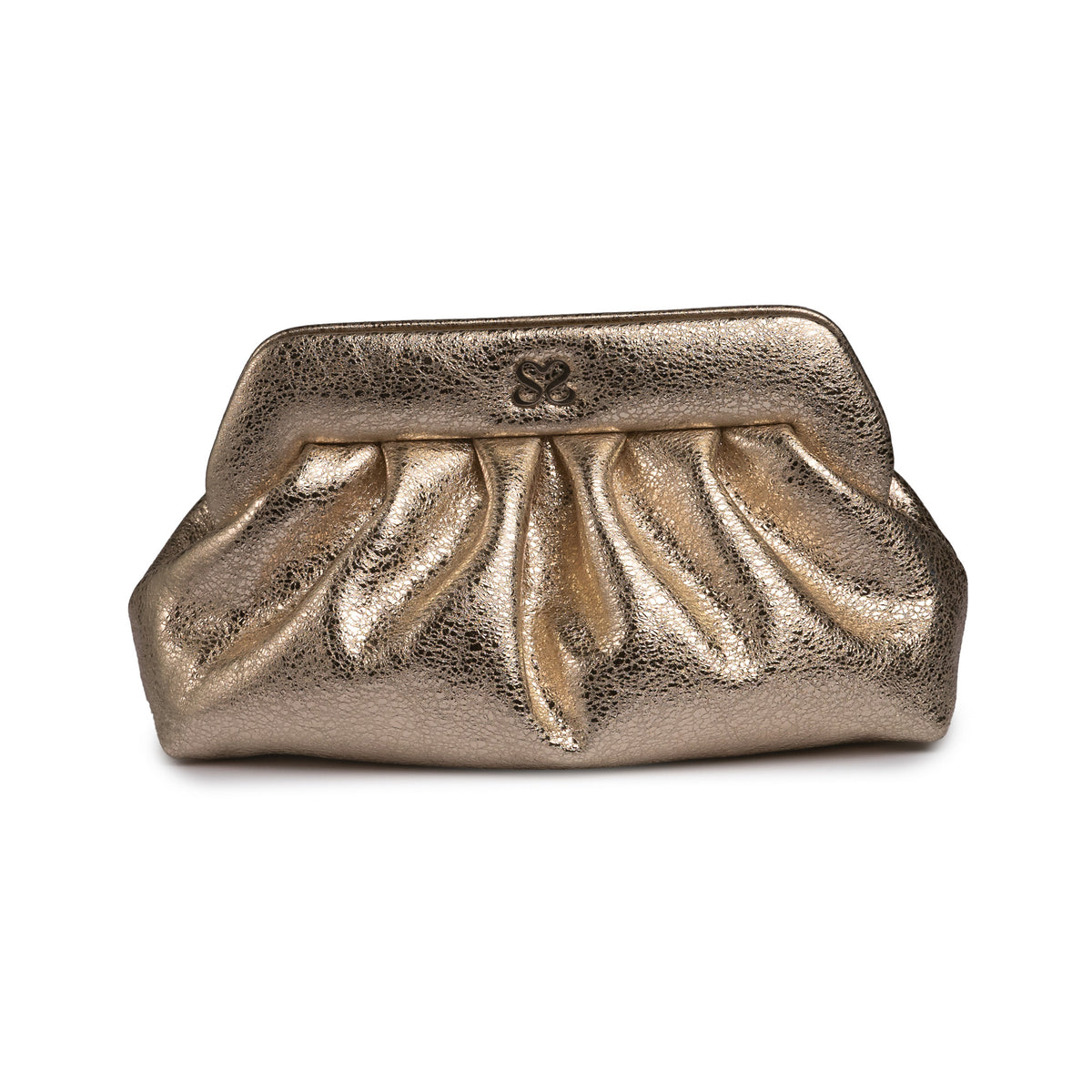 The Mini Dr. Clutch in champagne by Sally Sarieddine